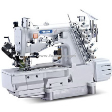 Máquina de costura automática completa do aparador de linha de bloqueio com extrator traseiro